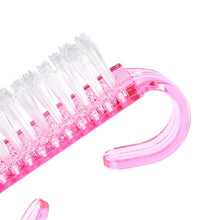 nail cleaning brush – colorful plastic dust remover manicure tool