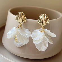 handmade petal earrings – forest style fairy temperament sweet design