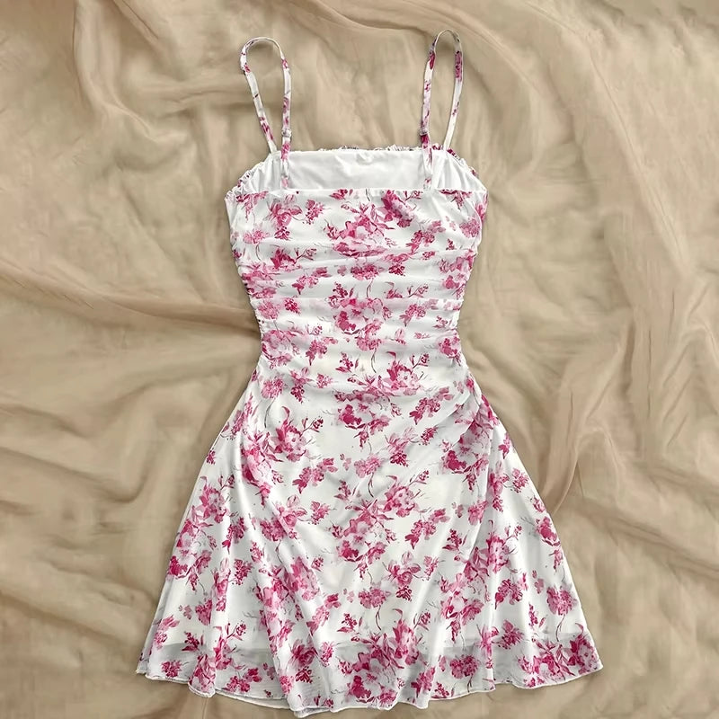 Summer Women Floral Mini Dress