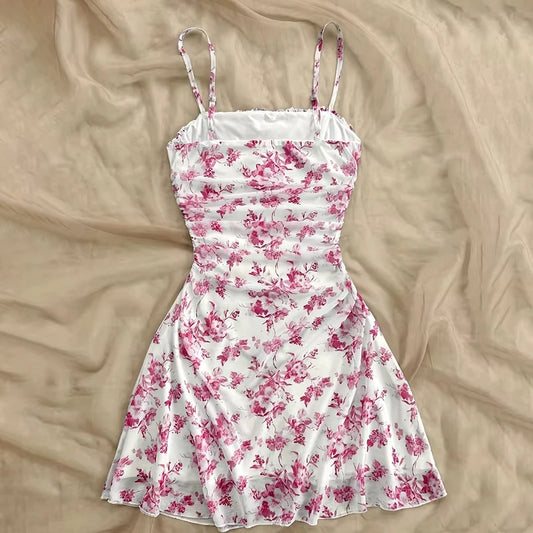 Summer Women Floral Mini Dress