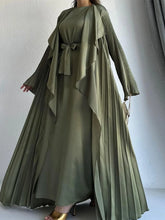 2 Piece Set Lace-up Ramadan Dress