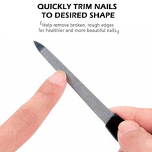 Metal nail file double sided professional manicure pedicure tool