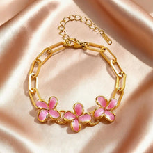 Pink Flower Bracelet