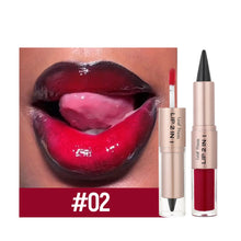 Tapered Lip Liner Contour Pencil Double Head Mirror Plumping Lip