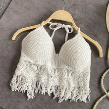 Boho Beach Camisole Halter Crochet Knit