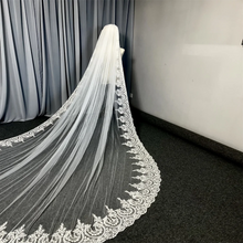 Lace Wedding Veil 3 Meters Long White Ivory Bridal Headpiece