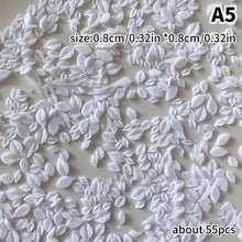 rose nail charms – 50pcs 3D pearl resin flower luxury nail art decorations