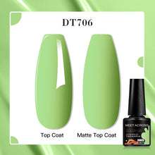 MEET ACROSS 8 Colors Mirror Gel Nail Polish Long-lasting Quick-drying Metallic Gold Silver Red Semi Permanent Varnish Nail Art