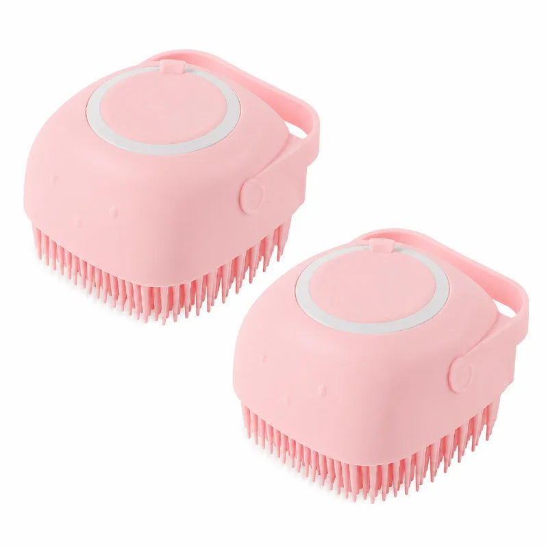 Silicone Shampoo Bath Brush Massage Comb