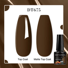 MEET ACROSS 8 Colors Mirror Gel Nail Polish Long-lasting Quick-drying Metallic Gold Silver Red Semi Permanent Varnish Nail Art