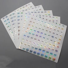 nail polish number stickers – laser round waterproof digital labels 1 to 1000