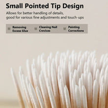 Cotton swabs nail art double-ended fine pointed tips pack