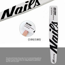 Professional nail file set 100/180 grit emery board for manicure
