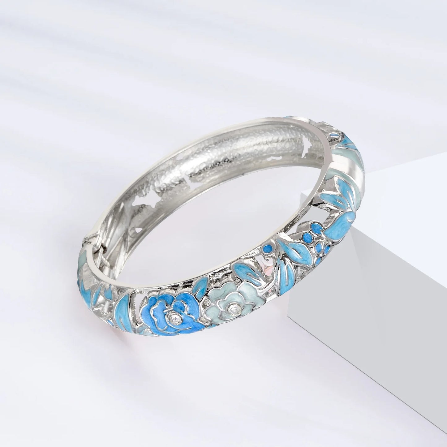 Floral Enamel Bracelets