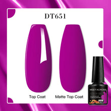 MEET ACROSS 8 Colors Mirror Gel Nail Polish Long-lasting Quick-drying Metallic Gold Silver Red Semi Permanent Varnish Nail Art