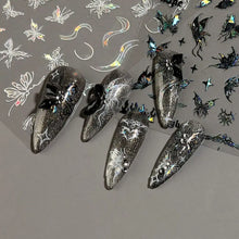 Butterfly nail stickers laser shining adhesive slider nail art