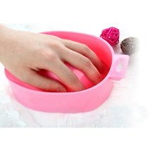 Nail soak bowl manicure hand wash remover basin DIY salon spa tool