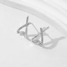Gold cross stud earrings perfect gift for women and girls.