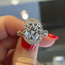 Oval Pigeon Egg Cube Zirconia Ring