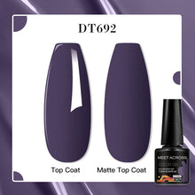 MEET ACROSS 8 Colors Mirror Gel Nail Polish Long-lasting Quick-drying Metallic Gold Silver Red Semi Permanent Varnish Nail Art