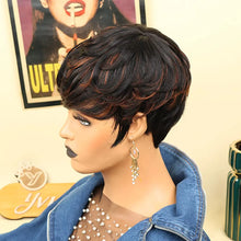 Pixie cut bob wig black women available at Her Wardrobe & Beyond.