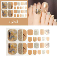 Toe nail stickers for women full cover manicure decals