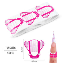 nail forms for extension – UV gel building stencil French tips
