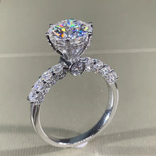 Oval Pigeon Egg Cube Zirconia Ring