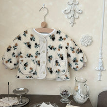 Soft plush baby girl winter coat for autumn and winter