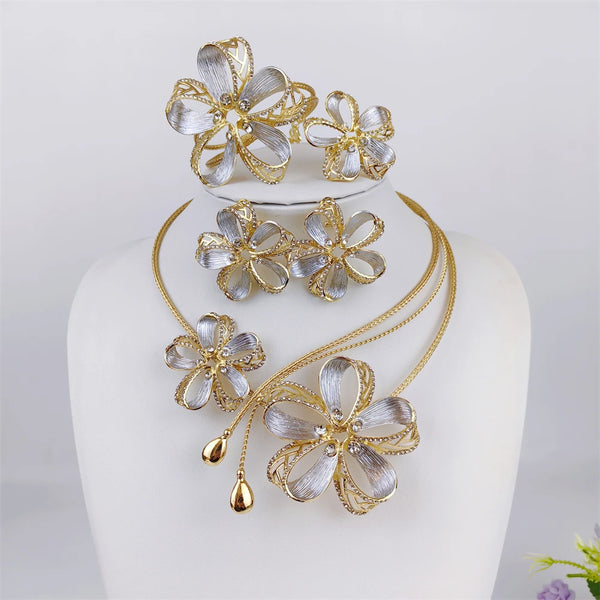 Gold Plated Jewelry Exquisite Italian Gift Set