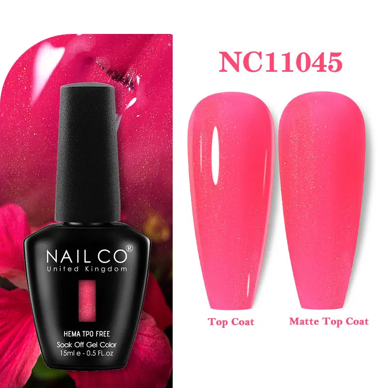NAILCO 15ml HEMA-free TPO-free Topcoat Basecoat Artistic Design Gel Nail Polish Top Base Coat UV LED Soak Off Gel Nail Polish