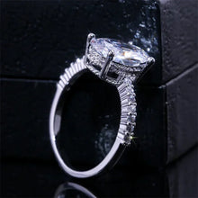 Oval Pigeon Egg Cube Zirconia Ring