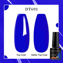 MEET ACROSS 8 Colors Mirror Gel Nail Polish Long-lasting Quick-drying Metallic Gold Silver Red Semi Permanent Varnish Nail Art