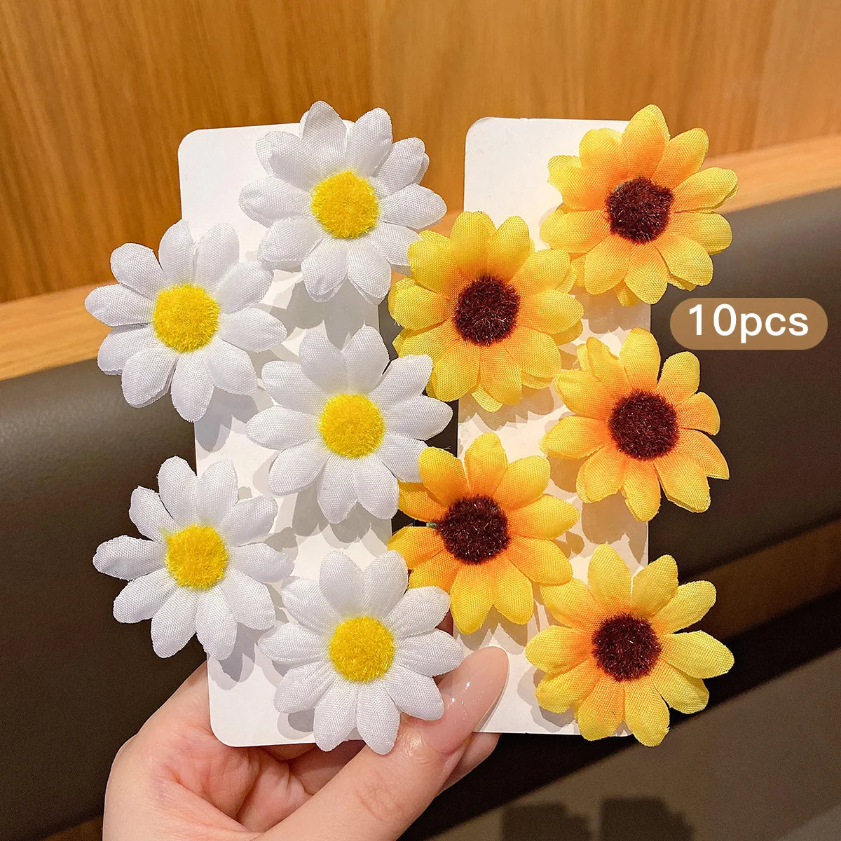 10 Sunflower Hair Clips