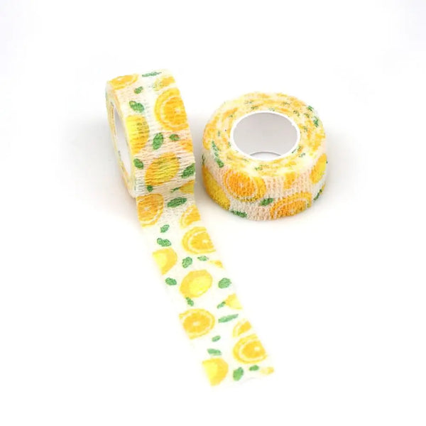 Self-adhesive finger protection bandage elastic wrap detail