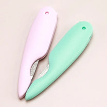 folding nail file – compact stainless steel double sided polishing stick