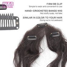 Crochet bangs wig front bangs framing the face naturally.