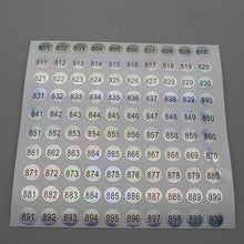 nail polish number stickers – laser round waterproof digital labels 1 to 1000