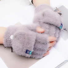 Plush Fingerless Gloves