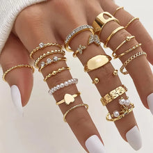 Vintage ring set 66 piece elegant mixed style collection for women.