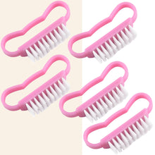 nail cleaning brush – 5pcs soft plastic nail art manicure tool set