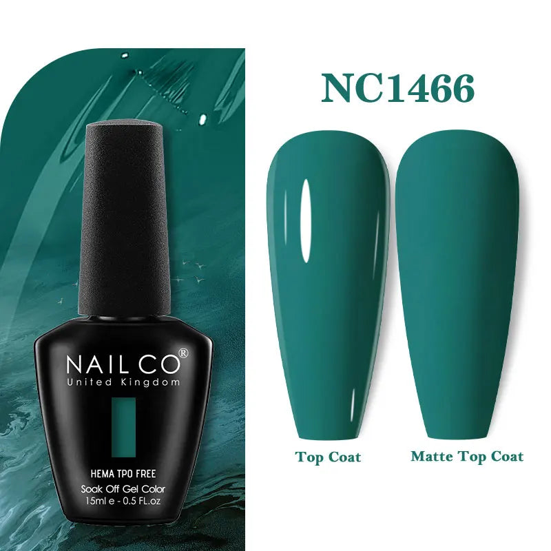 NAILCO 15ml HEMA-free TPO-free Topcoat Basecoat Artistic Design Gel Nail Polish Top Base Coat UV LED Soak Off Gel Nail Polish