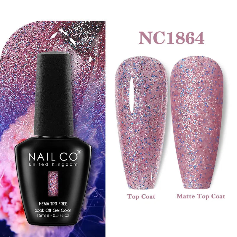 NAILCO 15ml HEMA-free TPO-free Topcoat Basecoat Artistic Design Gel Nail Polish Top Base Coat UV LED Soak Off Gel Nail Polish