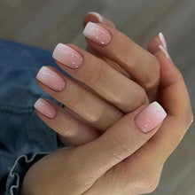 Press on nails 24pcs ballerina glossy gradient full cover set
