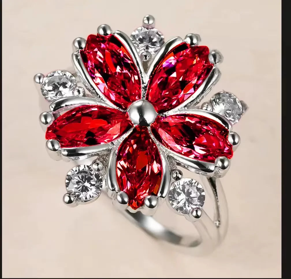 Milangirl Jewelry Gorgeous Blue Flower