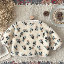 Soft plush baby girl winter coat for autumn and winter