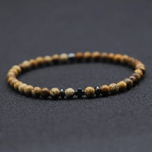 Noter Men Bracelet 6 Colors 4mm Beads Strand Braslet Natural Hematite Stone Healing Braclet Meditation Yoga Accessories Joias