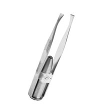 Steel Button Cell Smart Design Eyebrow Hair Remove Tweezer
