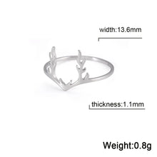 Deer Antler Shape Ring