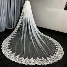 Lace Wedding Veil 3 Meters Long White Ivory Bridal Headpiece